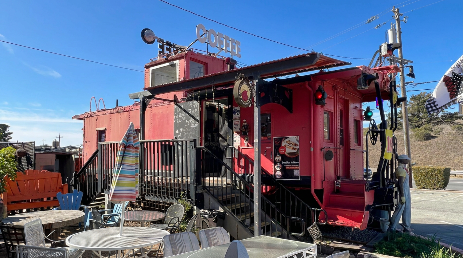 The red caboose